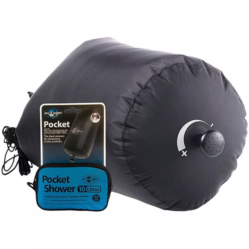 Kaasaskantav taskudušš SEA TO SUMMIT APSHOWER/UNI/UNI — 10 L, 6 m voolik, 70D nailon, 120 g