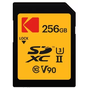 Mälukaart Kodak EKMSD256GUHS2V2K SDXC UHS-II 256 GB lugemine 300 MB/s kirjutamine 270 MB/s U3 V90 klass 10