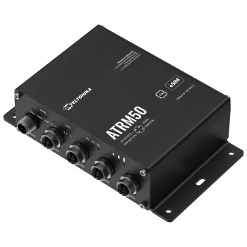 Teltonika ATRM50 5G-ruuter transpordiks, ülikõrged mobiilsidekiirused, M12-pistikud, DUAL SIM ja eSIM, EN 45545-2 ja EN 50155, toiteplokk ei kuulu komplekti, Gigabit Ethernet