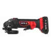 Nurklihvija YATO YT-82826, 18V Li-Ion 2Ah, 125 mm ketas, 10000 p/min, M14 keere, tööriistavaba reguleeritav kaitse