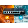 Extralink PoE kommutaator CERES 8x 100Mb/s PoE/PoE+, 2x RJ45 üleslink 100Mb/s, 96W