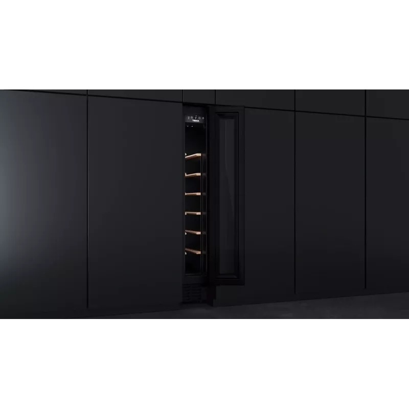 Teka RVU 10008 GBK Termoelektriline veinijahuti Sisseehitatav Must 8 pudelit