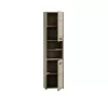 Vannitoa hoiukapp top e shop S40 SONOMA — tammepuust raam, vabaltseisev, 6 riiulit, 400×300×1700 mm