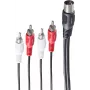 shiverpeaks BS10402 helikaabel 1,5 m DIN (5 kontakti) 4 x RCA must (BS10402)