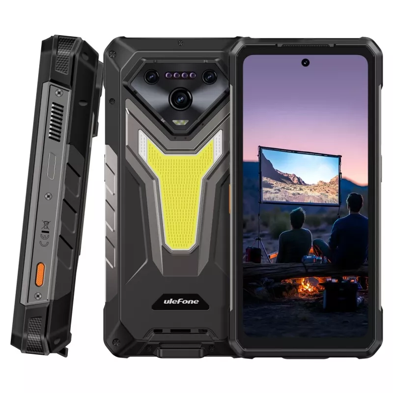 Nutitelefon UleFone Armor 34 Pro (Plus) 16/512GB 5G, töökindel Android-seade, 16 GB muutmälu, 512 GB salvestusruum, 5G-ühenduvus
