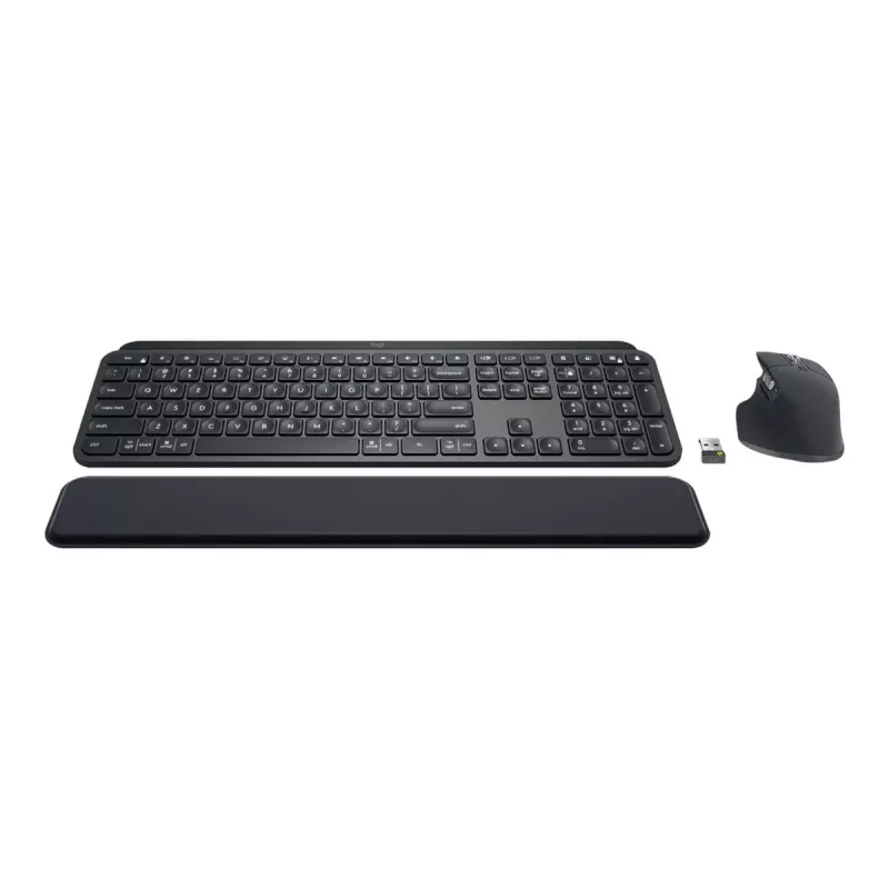 Logitech MX Keys Combo for Business - klaviatuuri ja hiire komplekt - taustvalgustusega - juhtmevaba - Bluetooth LE - QWERTY - GB - grafiit