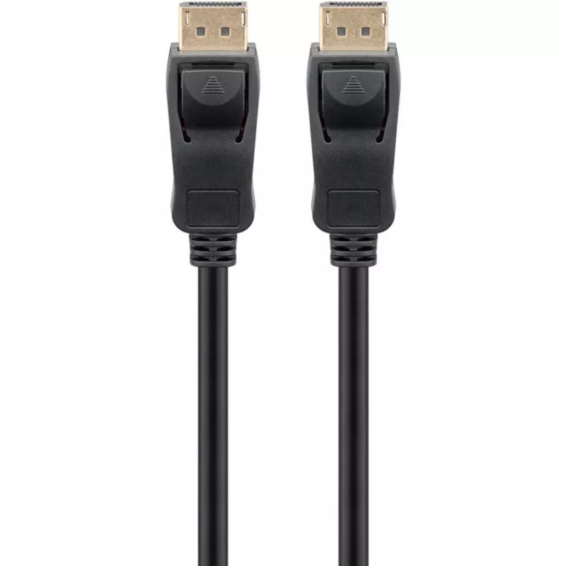 Essential kaabel DisplayPort Plug > DisplayPort Plug, 8K / 120Hz (Must, 1 Meter, 40 Gbit/s, DisplayPort 2.0 / 2.1)