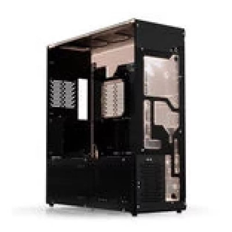 Singularity Computers Stream-M vedelikjahutusega korpus, suur torn, XL-ATX, RGB - must