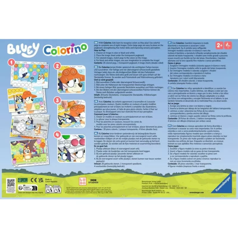 Bluey Colorino, õppemäng