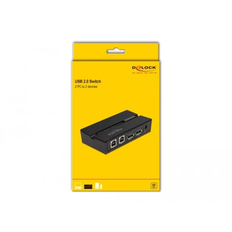 DeLOCK 11492 arvutiandmelüliti USB Type-A to USB Type-B 0,48 Gbit/s