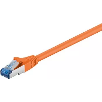 Wentronic Goobay CAT 6a ühenduskaabel, S/FTP (PiMF), oranž, 7,5 m - LSZH halogeenivaba, vask (93851)