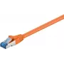 Wentronic Goobay CAT 6a ühenduskaabel, S/FTP (PiMF), oranž, 7,5 m - LSZH halogeenivaba, vask (93851)