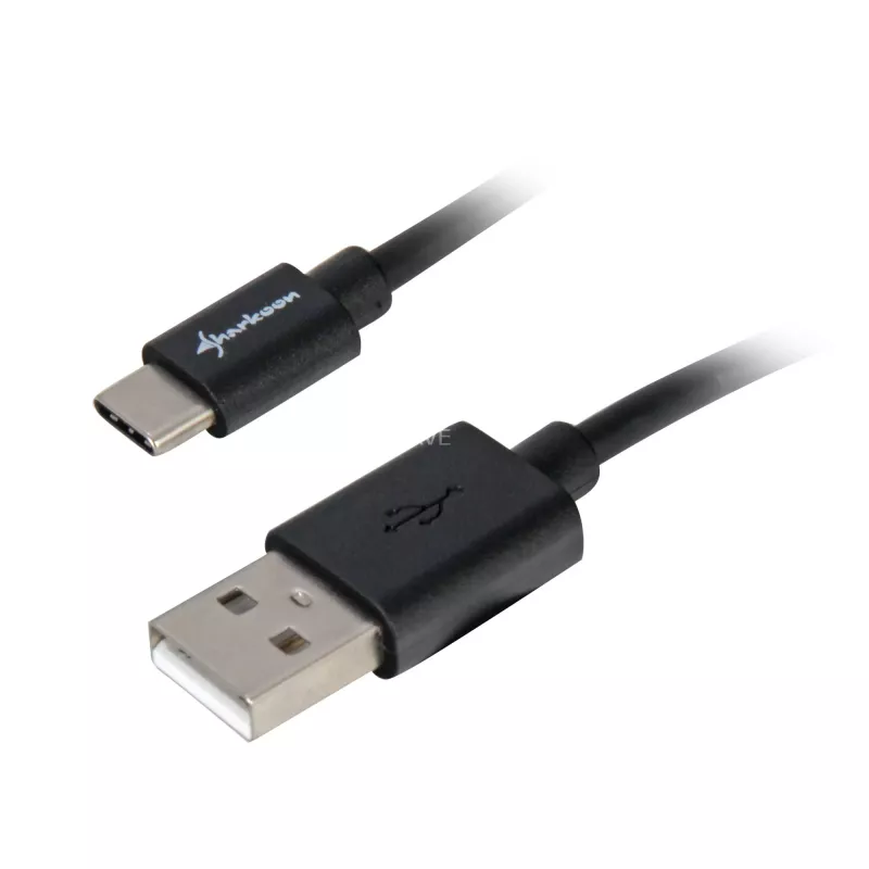 USB 2.0 A to USB-C kaabliadapter Sharkoon 0.5 m, must