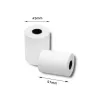 QOLTEC paberist printerisildid 5,7 cm laius, valge, 55 g/m², 10 tk pakendis (mudel 51896)