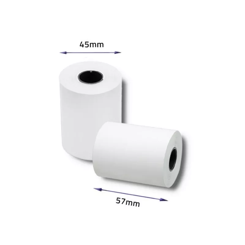 QOLTEC paberist printerisildid 5,7 cm laius, valge, 55 g/m², 10 tk pakendis (mudel 51896)