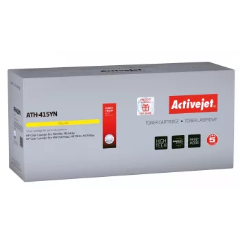 Activejet ATH-415YN tooner (asendab HP 415A W2032A; Supreme; 2100 lehekülge; kollane) kiibiga