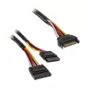 Akasa SATA toite Y-kaabel - 30cm 2-Pack - Kaabel - Digitaalne/Andmeside