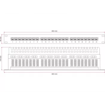 Alantec PK013 - Gigabit Ethernet - RJ-45 - Cat5e - U/UTP (UTP) - 22/26 - Must (PK013)