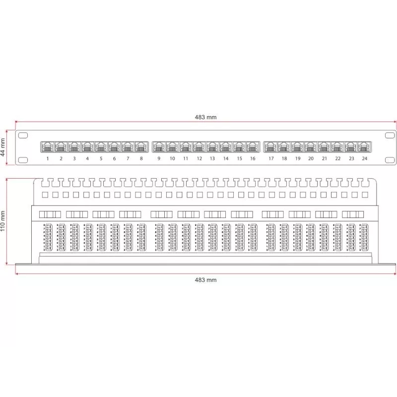 Alantec PK013 - Gigabit Ethernet - RJ-45 - Cat5e - U/UTP (UTP) - 22/26 - Must (PK013)