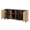 Cama 4D kummut OVO 180x38xH83 tamm/betoon
