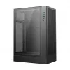 PC korpus DeepCool CH170 PLUS Tower Must — micro-ATX/mini-ITX, karastatud klaas, USB-C, ülemine PSU