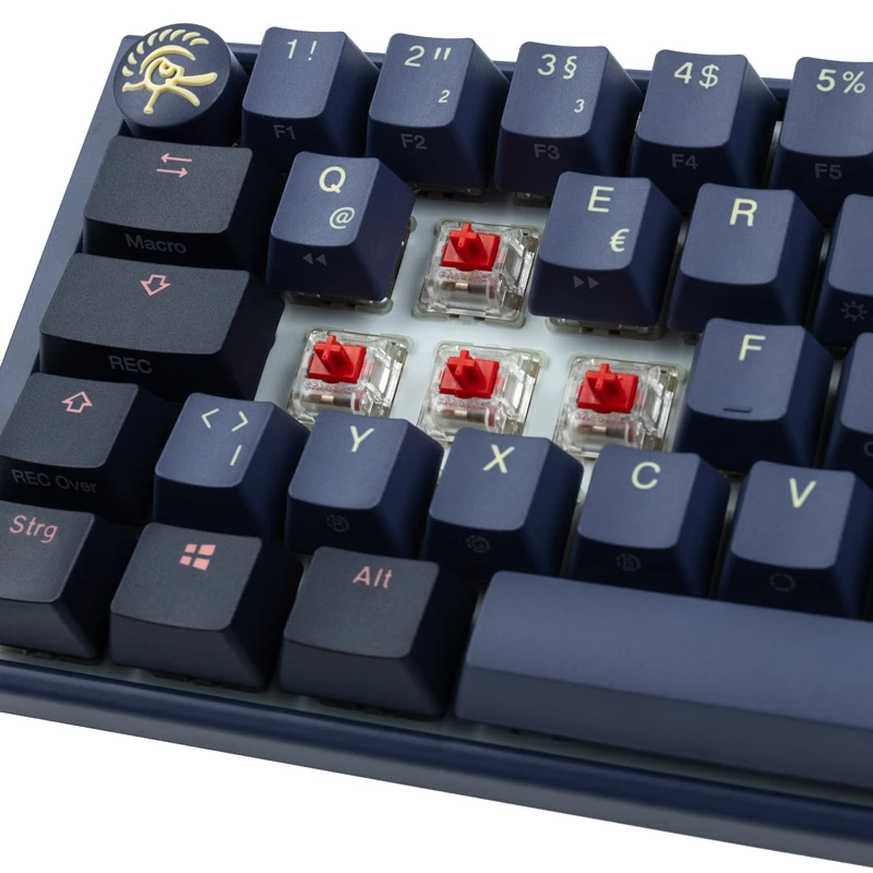 Ducky One 3 SF klaviatuur mängimiseks USB QWERTZ saksa sinine