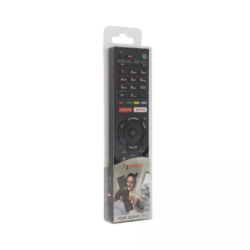 SBOX asenduspult RC-01402, ühildub Sony teleritega – infrapuna universaalne teleripult