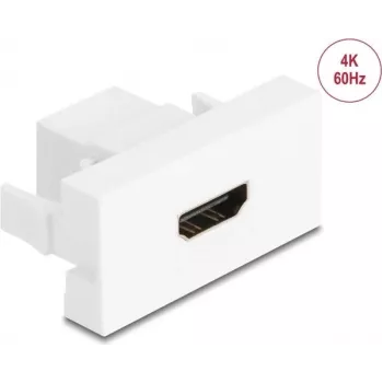 DeLOCK 90850 pistikupesa 2 x HDMI isane pistik valge