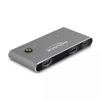 KVM-lüliti DeLOCK 11486 USB HDMI 8K Ultra HD 144 Hz