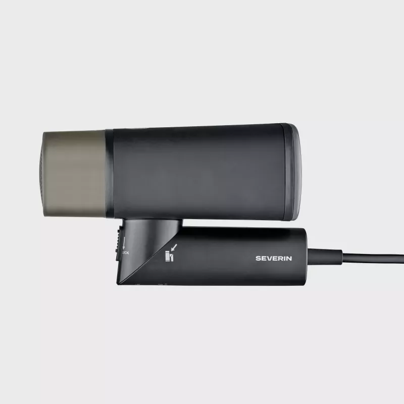 Aururaud SEVERIN DG 3282 — 1400 W, 0,13 L veepaak, vertikaalne aur, 1,8 m juhe, must