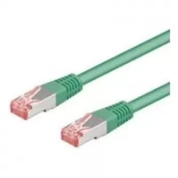 Wentronic Goobay CAT 6 patchkaabel, S/FTP (PiMF), roheline, 1 m - LSZH halogeenivaba, vask (68289)