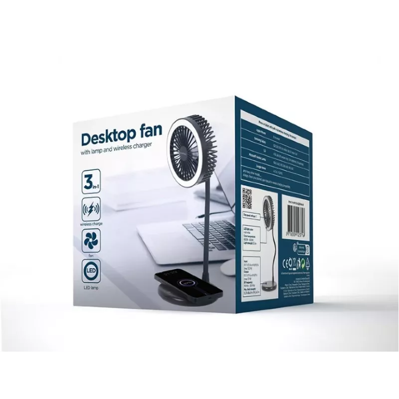 Lauaventilaator Gembird TA-WPC10-LEDFAN-01