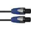 Kõlarikaabel PSSO LS-1530 Speakon 2×1,5 mm² 3 m, must