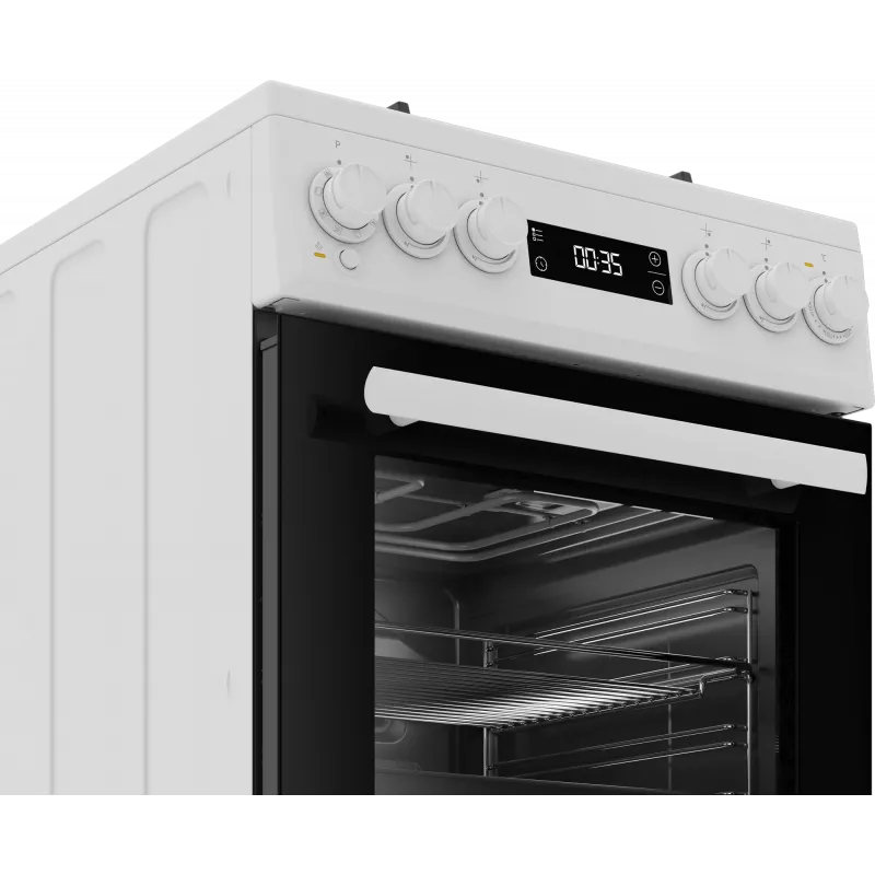 Gaasipliit ja elektriahi BEKO FSM51339DWDS 50 cm, valge, energiaklass A