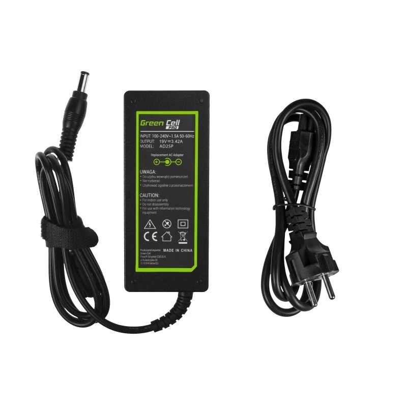 roheline Cell AD25P toiteadapter/inverter siseruumidesse 65 W Must