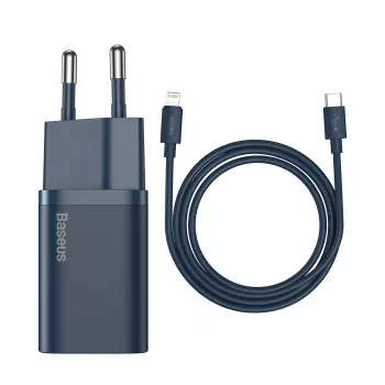 Baseus Super Si Power laadija USB-C–Lightning kaabliga 20W sinine