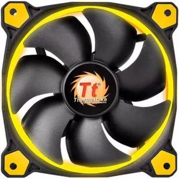 Thermaltake Riing 14 LED 140mm korpuse ventilaator Must/Kollane