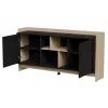 Cama PORTO 2D kummut 150x38x77 tamm/must