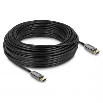 DELOCK aktiivne optiline DisplayPort 2.1 kaabel 8K 60 Hz 40 Gbps 30 m