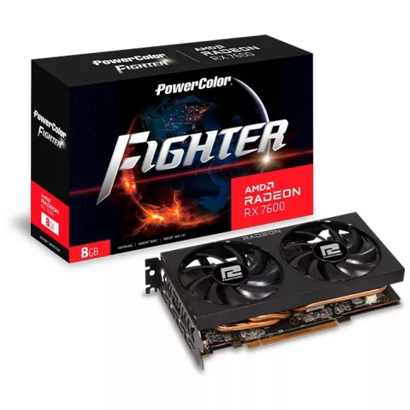 PowerColor Fighter Radeon RX 7600 8GB GDDR6 graafikakaart