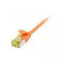 patch-kaabel RJ45, CAT6A 500 MHz, 0,25 m, oranž, U/FTP, õhukeline, ümmargune d=3,8 mm, TPE/LSZH (Superflex), AWG32, Cat.7 toorkaabliga, Synergy 21 (S217361V3)