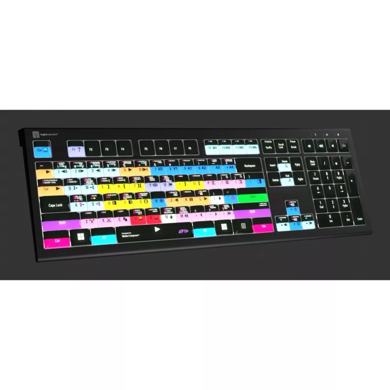 LogicKeyboard Astra 2 Pro Avid Media Composer taustvalgustusega monteerimisklaviatuur, UK, PC