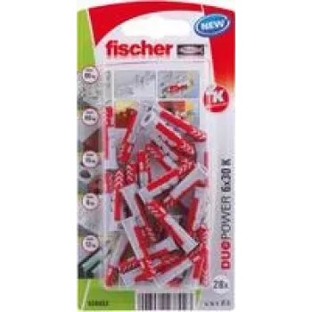 Fischer DuoPower 6 x 30 K NV seinakrunt 30 mm 534993 1 komplekt (534993)