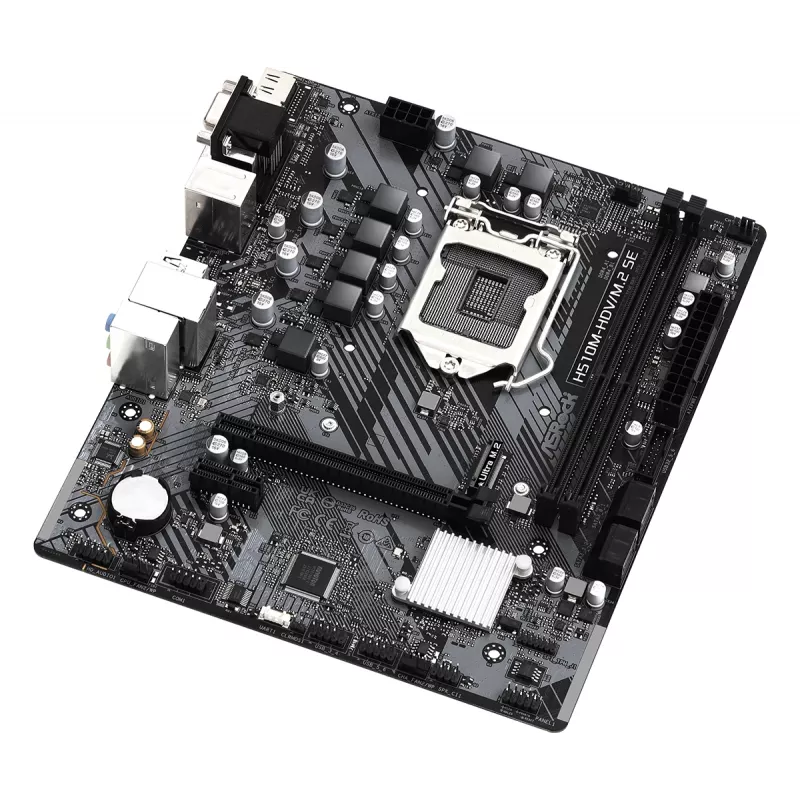ASRock H510M-HDV/M.2 SE Micro-ATX emaplaat
