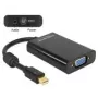 Video kaabli adapter DeLOCK 65598 Mini DisplayPort VGA-le 3,5 mm