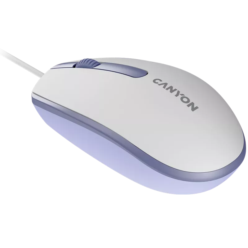 CANYON hiir M-10 juhtmega valge lavendel