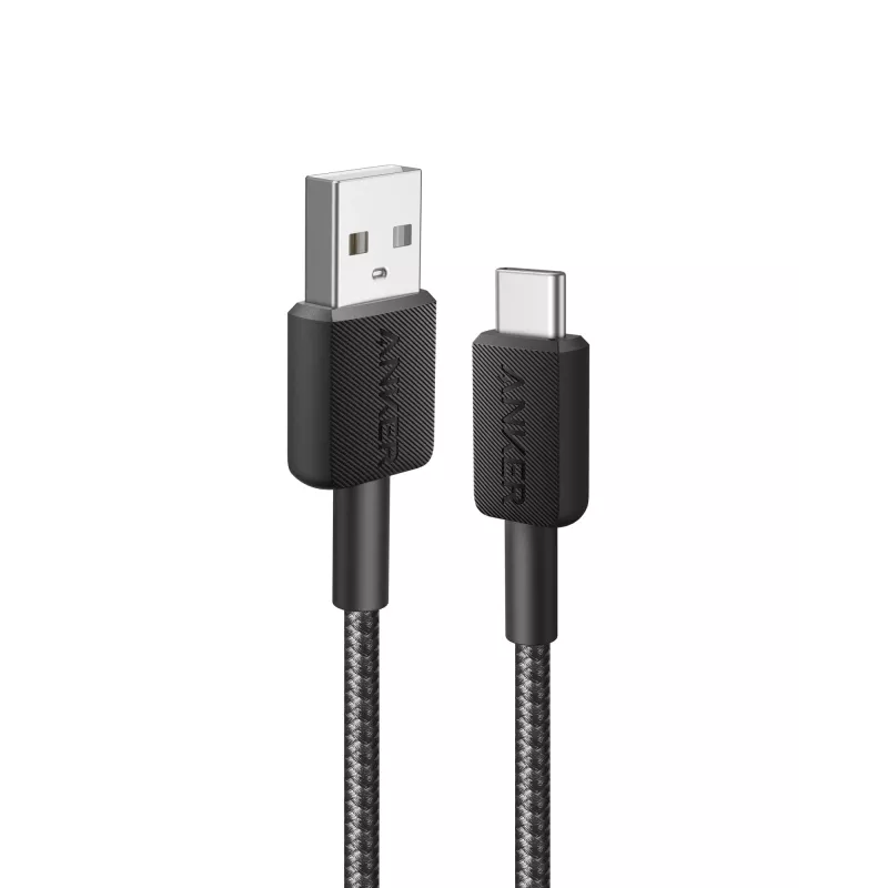 Anker Innovations 322 USB-A–USB-C kaabel nailonist 1,8 m must – kaabel – digitaalne/andmed