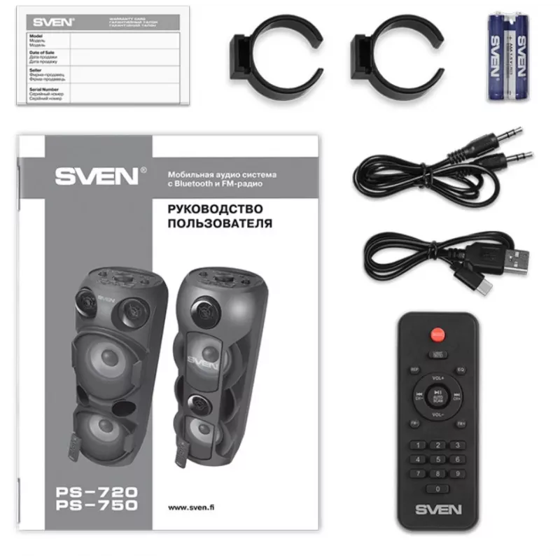 SVEN PS-720 80W Bluetooth kõlar must