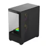 Arvutikorpus Darkflash C365 (must) koos 5 kaasasoleva ventilaatoriga
