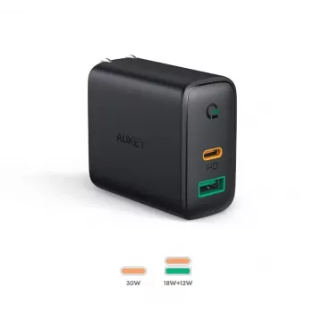 seina Charger 2xUSB Võimsus Delivery (1xUSB A+1xUSB C) 5.4A 30W Dynamic Detect PA-D1